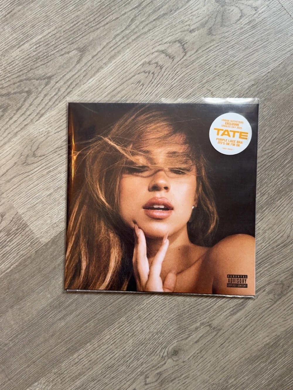 Tate McRae Purple Lace Bra/its ok I’m ok UO exclusive 7 inch vinyl